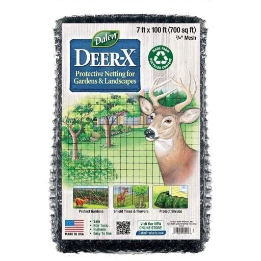 Dalen Deer-X Premium No-Tear Black Garden Netting, 7 ft. x 100 ft.