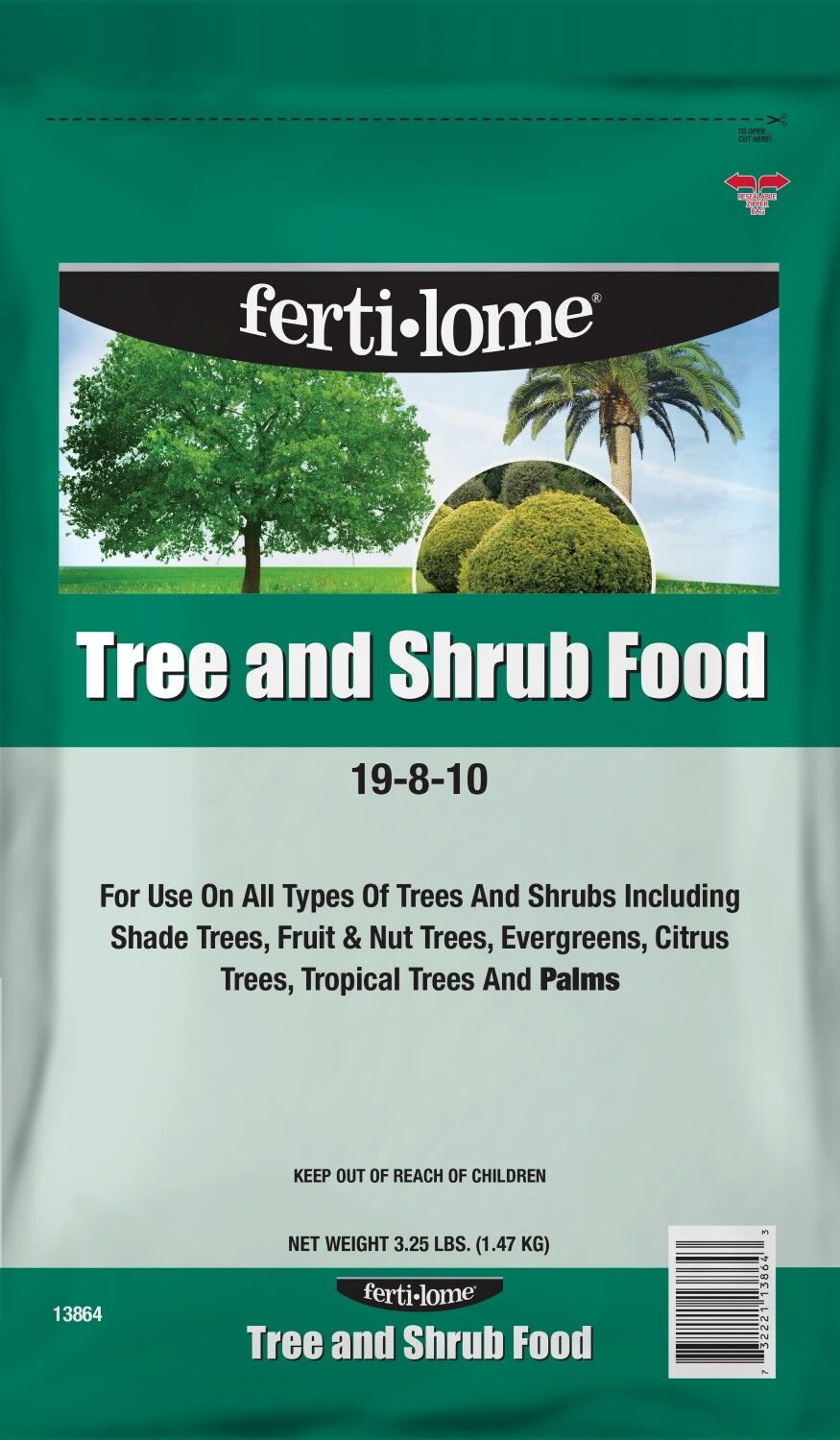 Ferti-Lome Tree And Shrub Food 19-8-10, 3.25 lb.