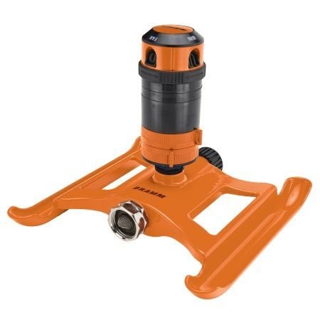Dramm Orange ColorStorm 4 Nozzle 0°-360° Pattern Gear Sprinkler, 20-ft