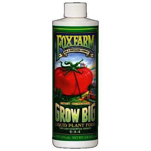 Fox Farm Grow Big Liquid Plant Food, 1-Pint