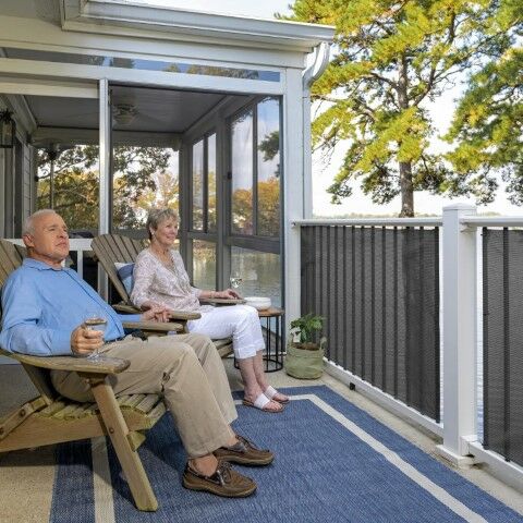 Coolaroo Black Screening Shade Fabric, 70% UV Block, 6-Ft Wide, By The Foot