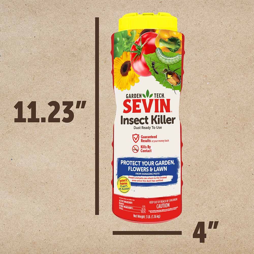Garden Tech Sevin Insect Killer Dust, 3-Lb