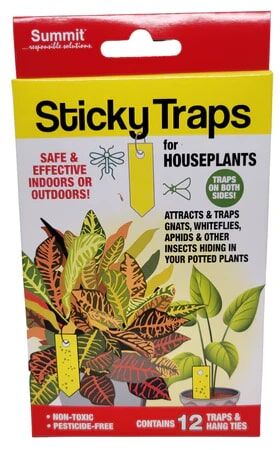 Summit Sticky Traps For Houseplants, 12-Ct