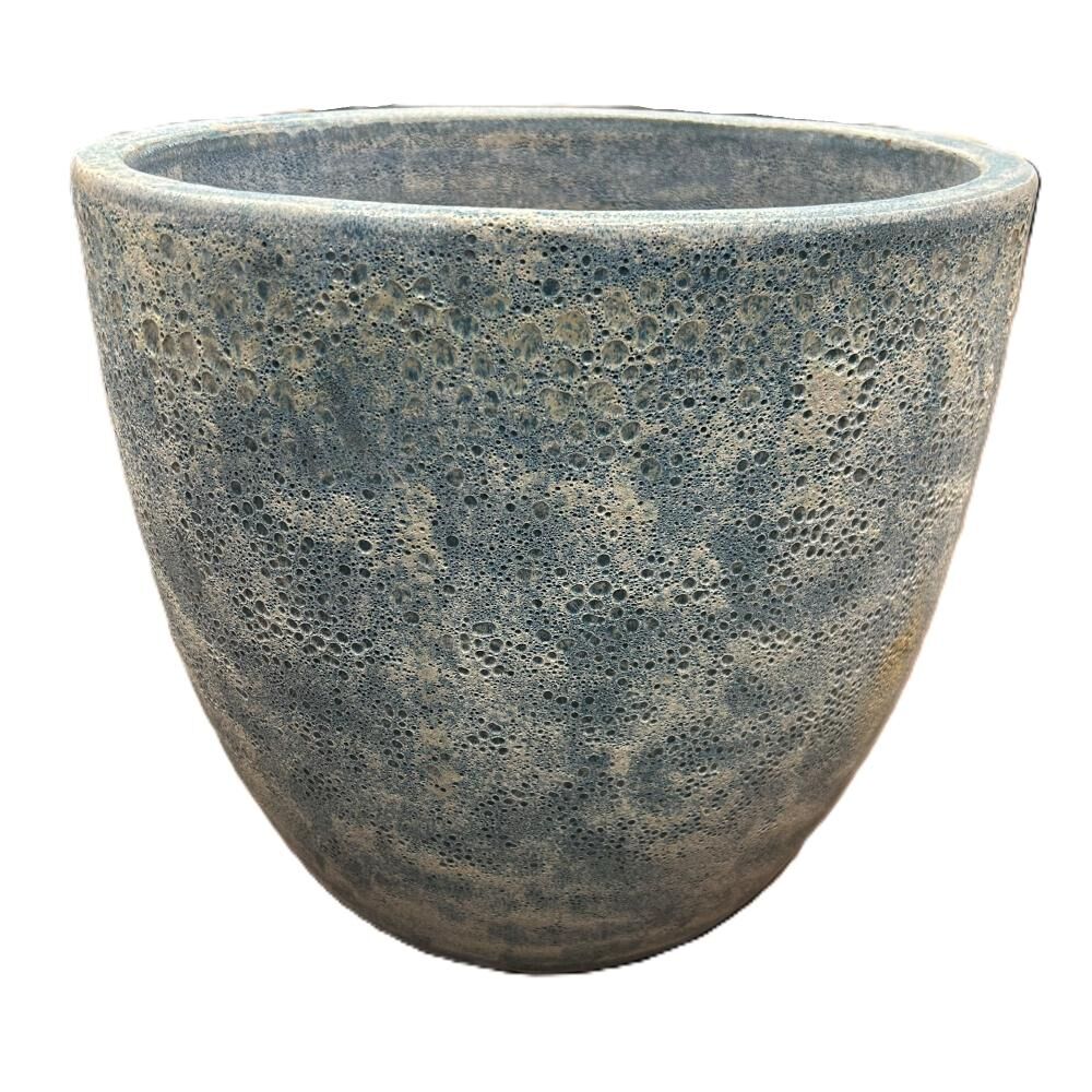 Pacific Home & Garden Coral Aqua Blue Pot, 19-In