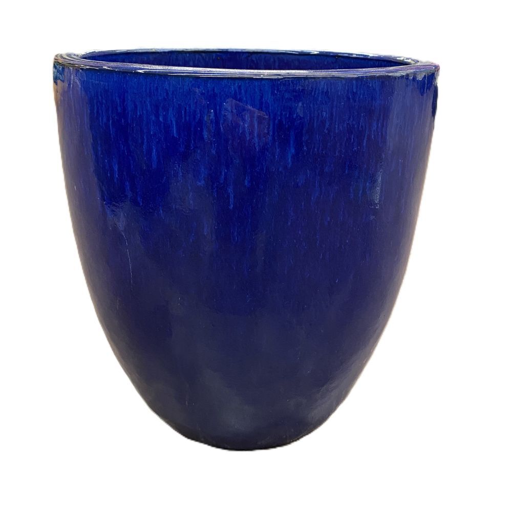 Pacific Home & Garden Milano Cone Blue Pot, 12-In