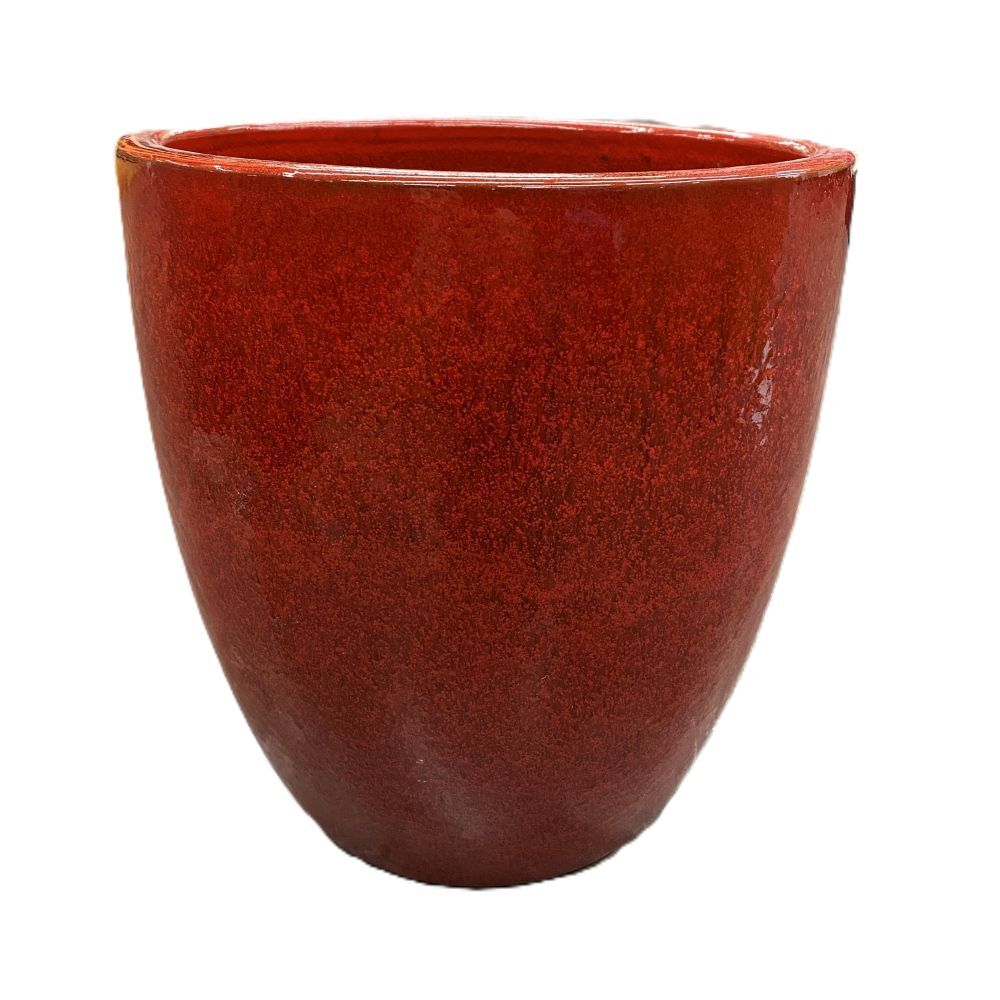 Pacific Home & Garden Milano Cone Red Pot, 12-In