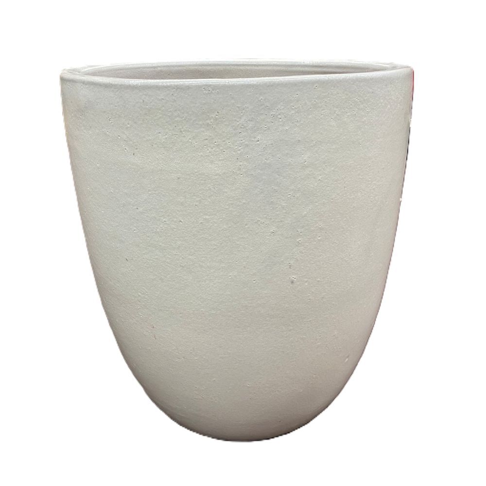 Pacific Home & Garden Milano Cone White Pot, 18-In