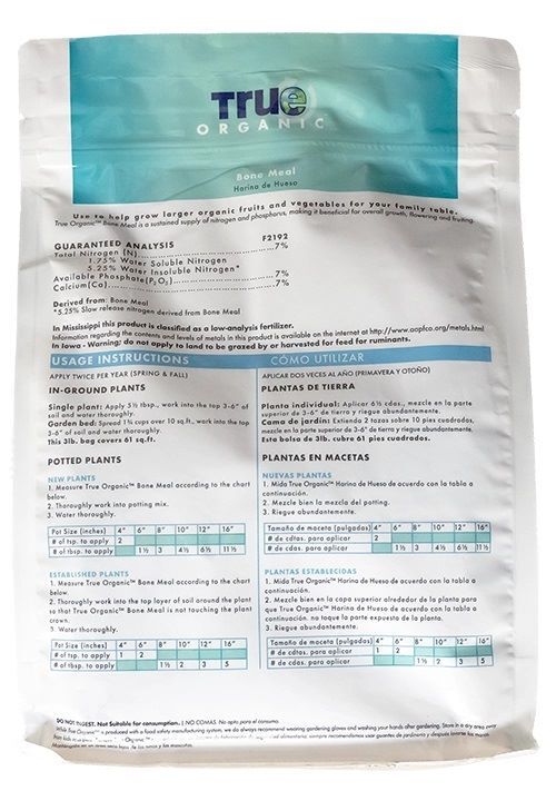 True Organic Bone Meal, 3-Lb