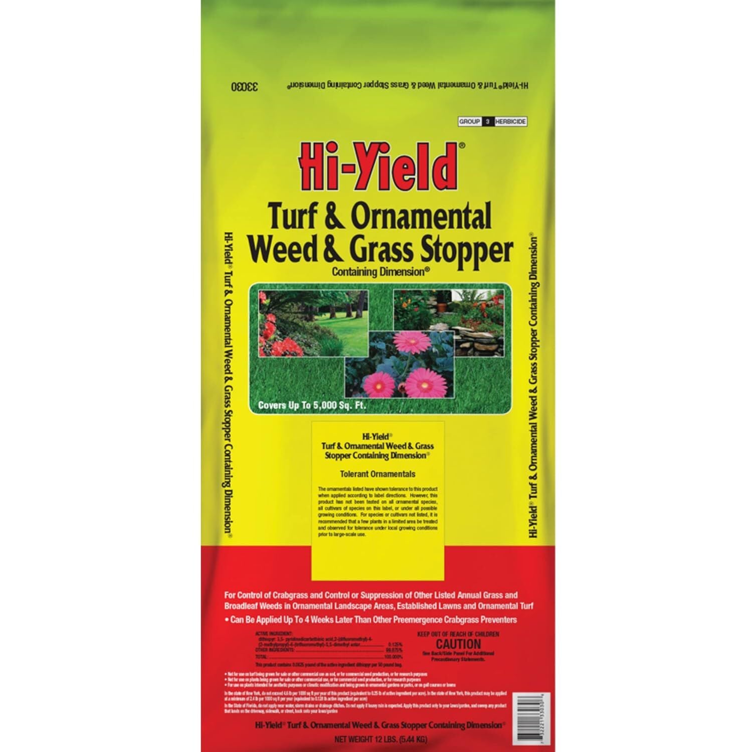 Hi-Yield Turf & Ornamental Weed & Grass Stopper, 12-Lb