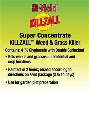 Hi-Yield Super Concentrate KILLZALL Weed & Grass Killer, 1-Gal