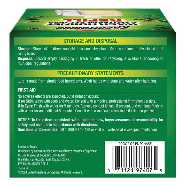 Spectracide Wasp, Hornet, & Yellowjacket Trap Refill