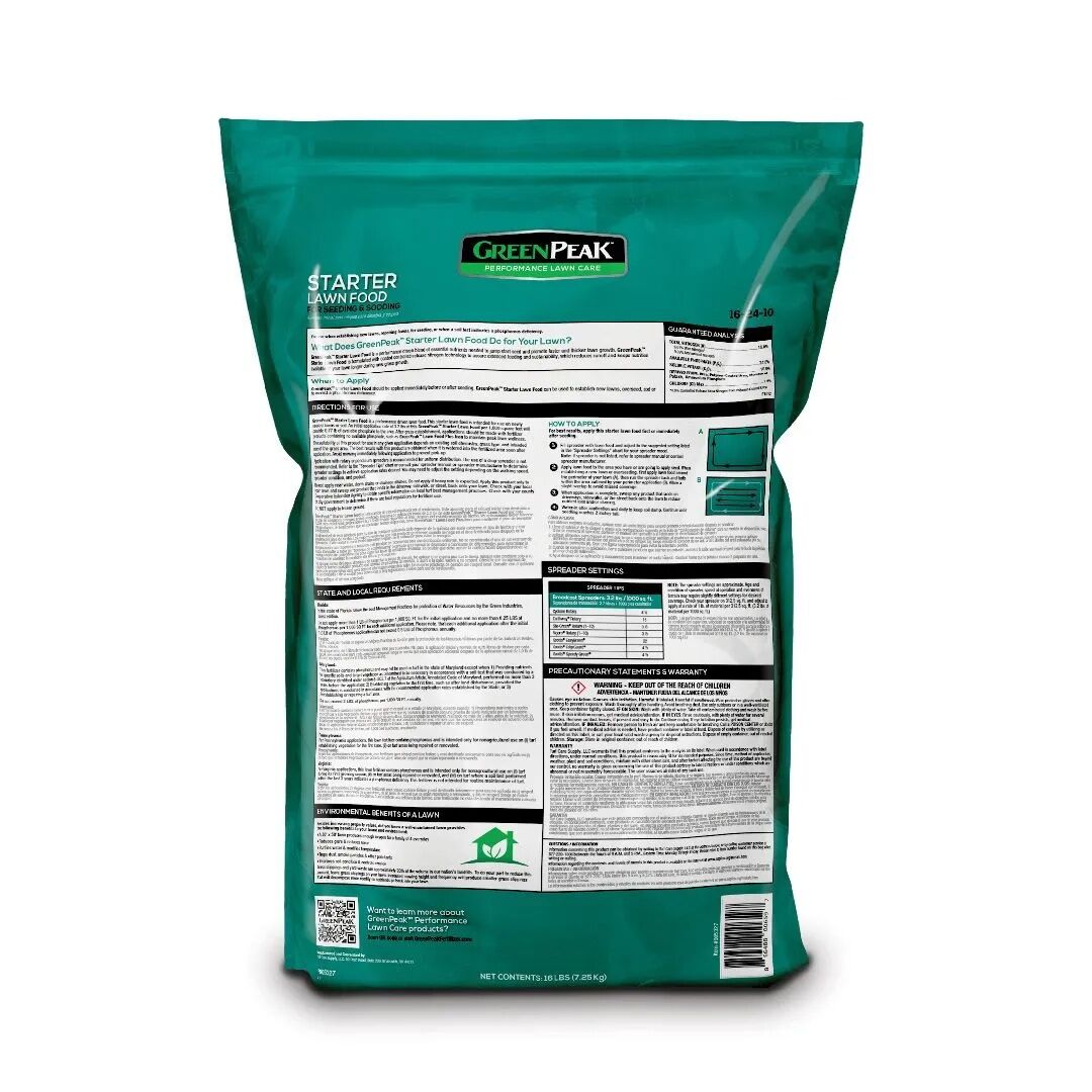 GreenPeak Starter Lawn Food, 32-Lb