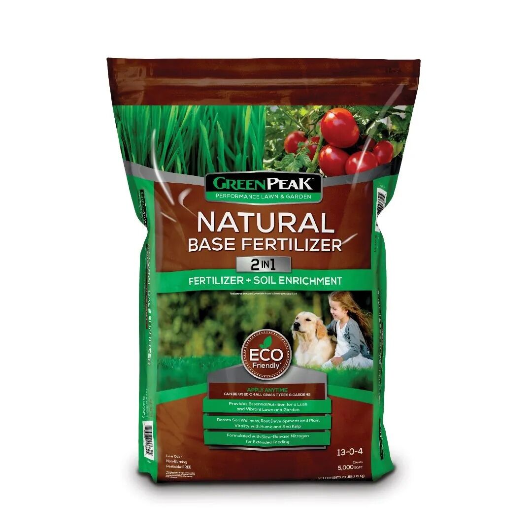 Green Peak Natural Base Fertilizer 2-in-1 Fertilizer + Soil Enrichment