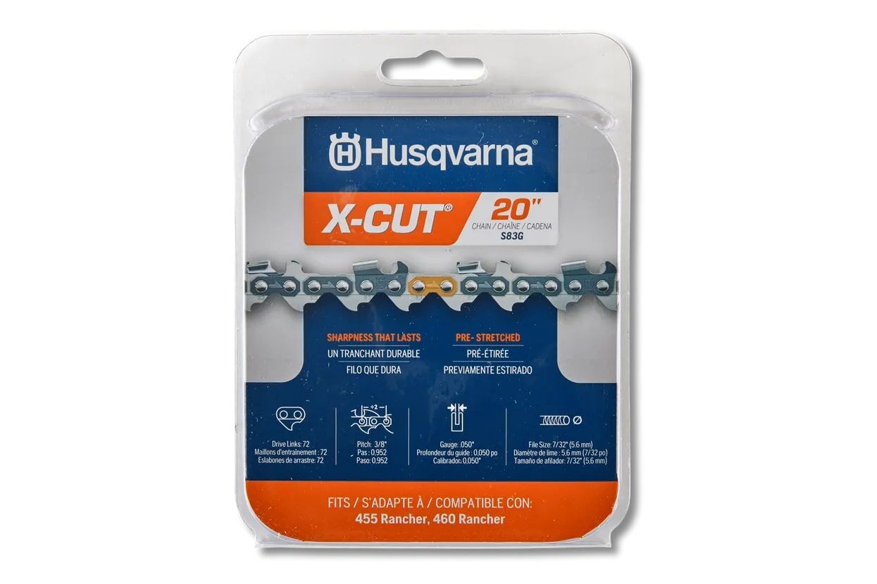 Husqvarna X-CUT S83G 38-In Pitch .050 Gauge Chainsaw Chain, 20-In