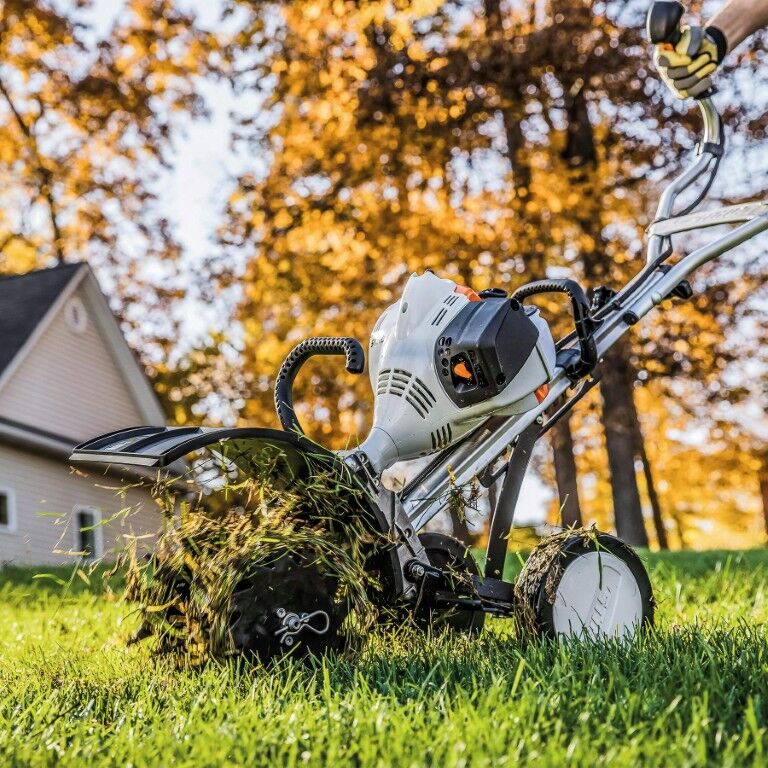 STIHL Yard Boss MM 56 C-E Easy2Start Gas Cultivator With MM Wheel Kit