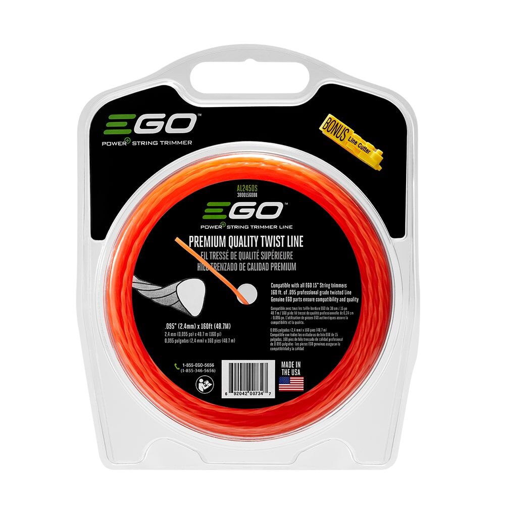 EGO .095-In Premium Quality Twist Line for Trimmer, 160-Ft