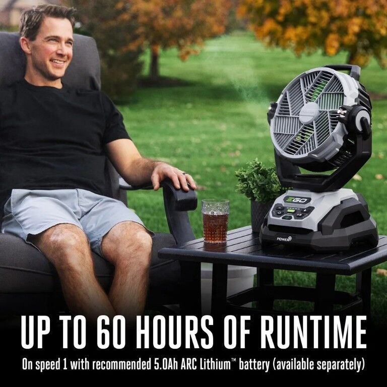 EGO POWER+ 10-In Oscillating Misting Fan