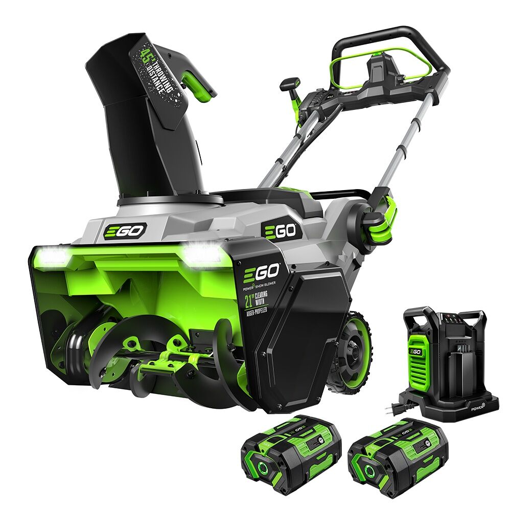 EGO POWER+ Battery Powered Single Stage Auger-Propelled Peak Power Snow Blower, 21-In