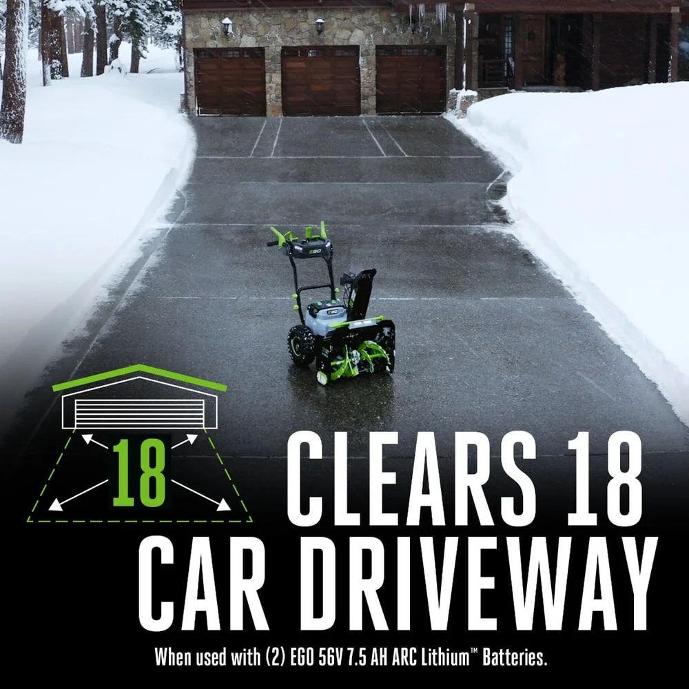 EGO POWER+ Battery Powered Two-Stage Self-Propelled Peak Power Snow Blower, 24-In