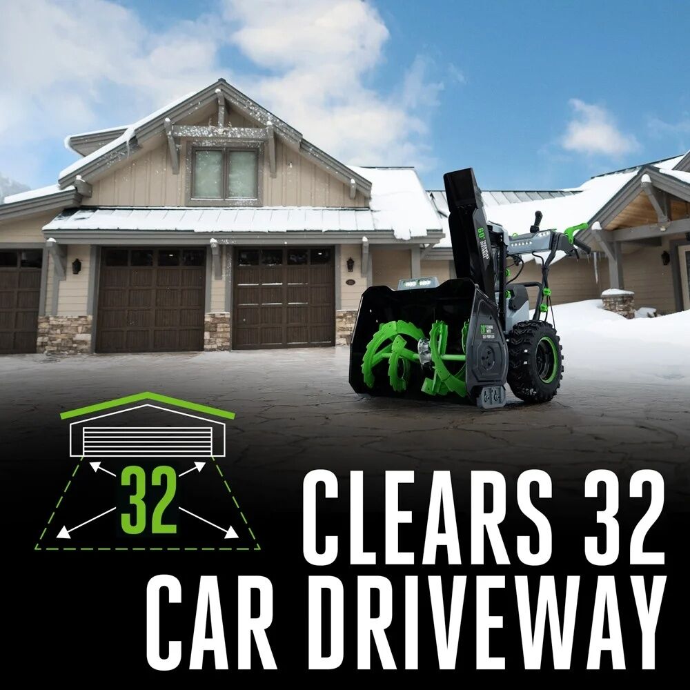 EGO POWER+ Battery Powered Two-Stage Self-Propelled Peak Power Snow Blower, 28-In