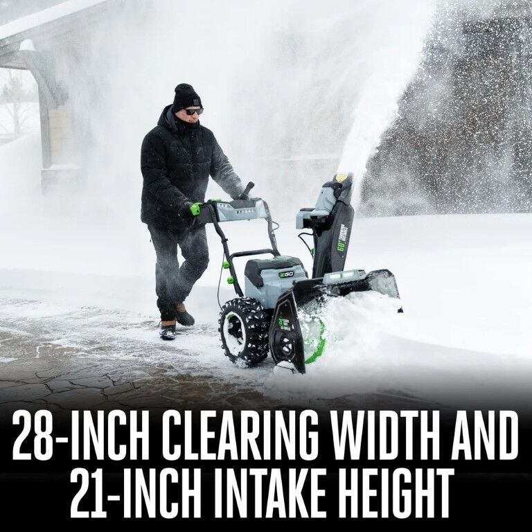 EGO POWER+ Battery Powered Two-Stage Self-Propelled Peak Power Snow Blower, 28-In