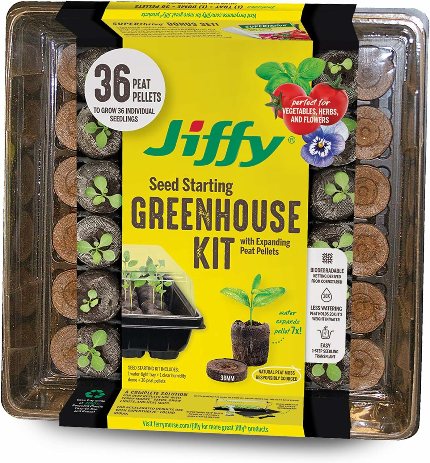 Jiffy Professional Greenhouse, 36 Peat Pellets
