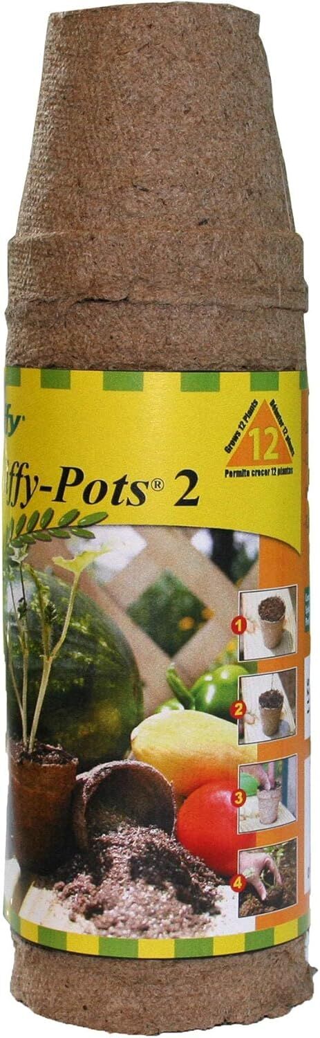 Jiffy Pots Peat Pots 2-In Round, 12-Pk