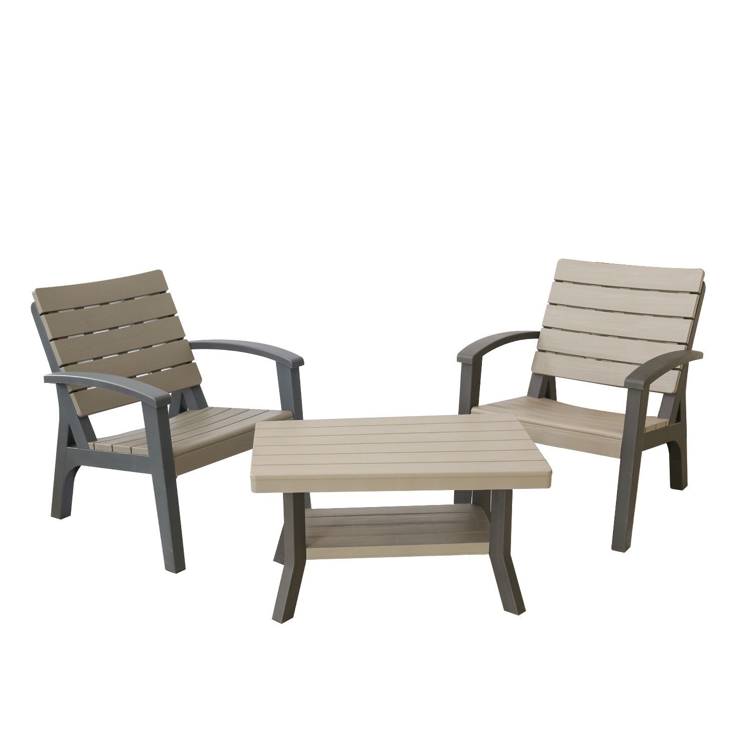 Plastic Conversation Set, 3-Pc