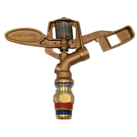 B.A. Fischer Aqua Burst Brass Impact Sprinkler Head, 3/4-In
