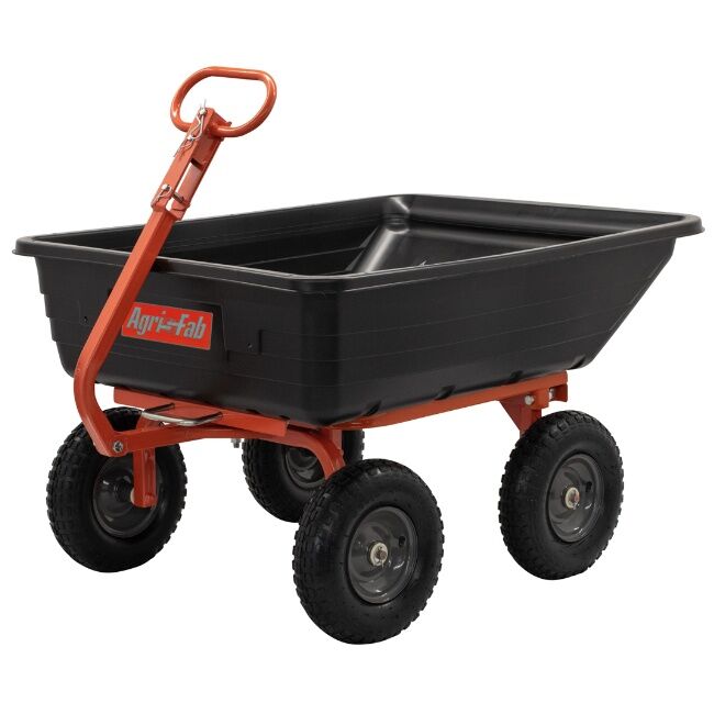 Agri Fab Four Wheel Push/Pull Dump Cart 