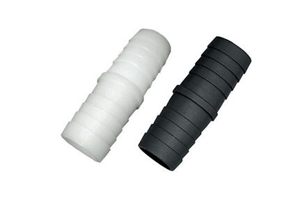 Green Leaf Black Polypropylene Straight Hose Mender, 3/4-In Hose Barb x 3/4-In Hose Barb