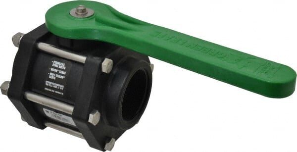 Green Leaf Ball Valve 2-In Female NPT, Standard Port 4 Bolt