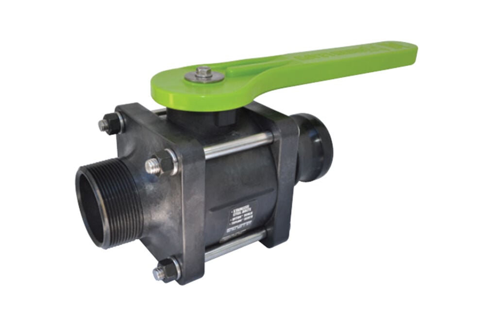 Green Leaf Ball Valve 2-In Male NPT X 2-In Male Adapter, Full Port