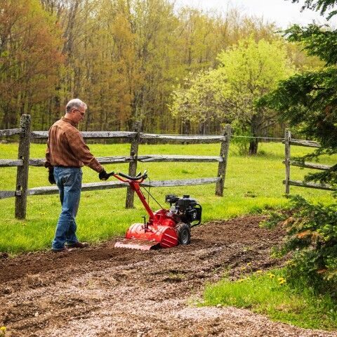 DR Power Equipment Gas Rear Tine Rototiller, 18 in.