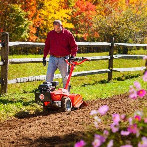 DR Power Equipment Gas Rear Tine Rototiller, 18 in.
