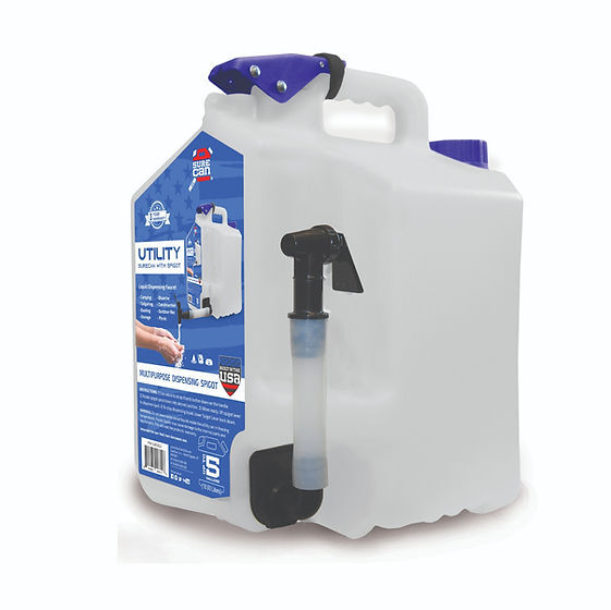 Sure Can Utility Portable Reservoir With Spigot, 5-Gal
