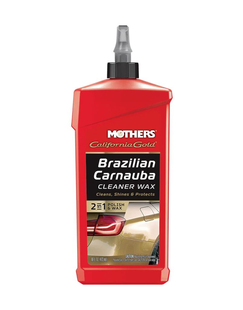 Mothers California Gold Brazilian Carnauba Cleaner Wax, 16-Oz