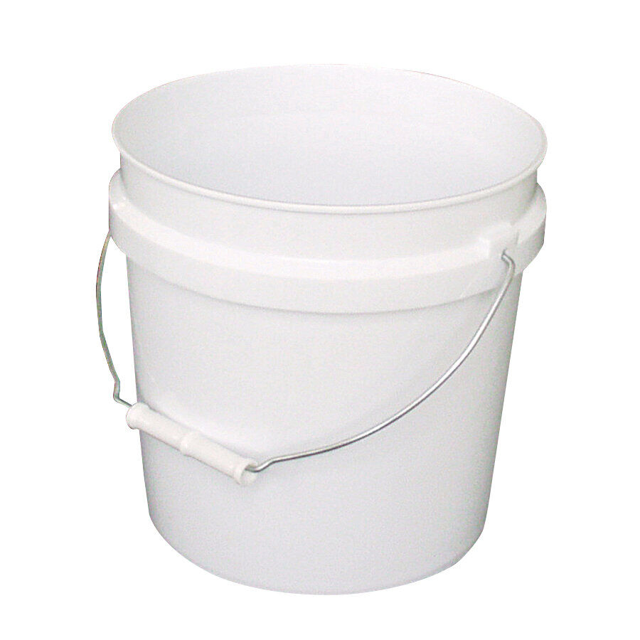 Leaktite White Plastic Pail, 2-Gal