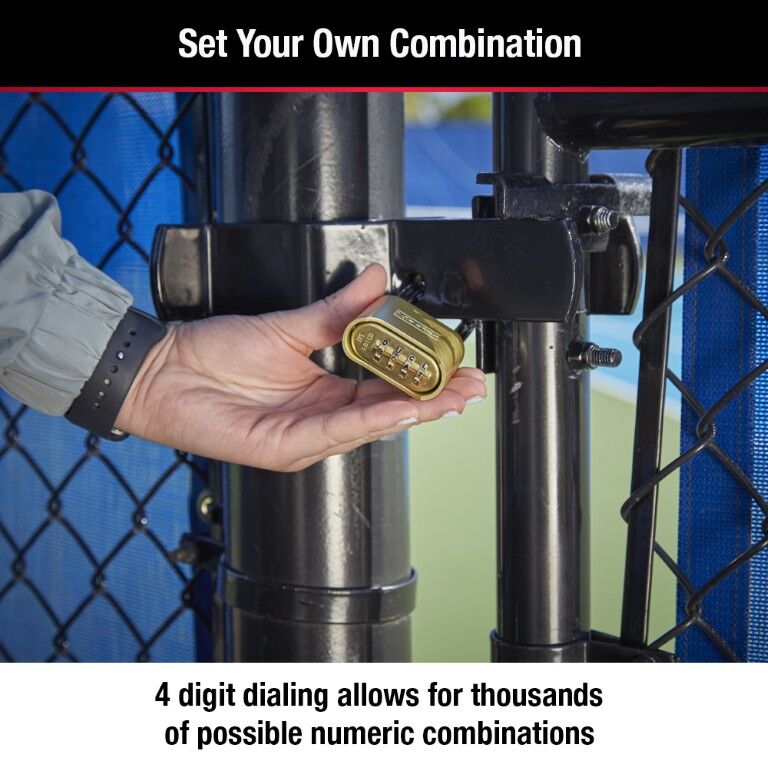 Master Lock Combination Lock, 2 1/4-In Shackle