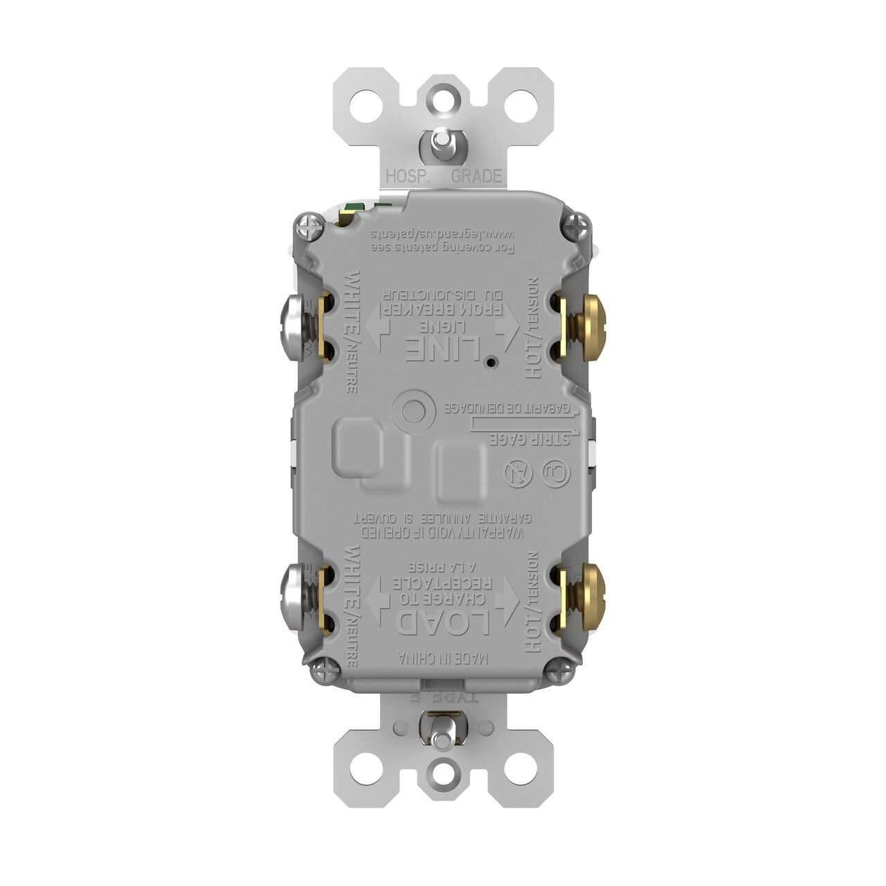 Pass & Seymour Radiant Duplex Self Test GFCI Receptacles With Safelock Protection, 20-A