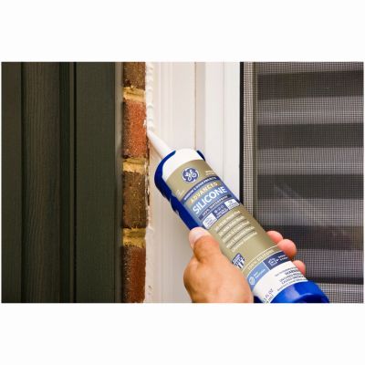 GE Advanced Silicone 2 Clear Kitchen & Bath Sealant, 10-Oz