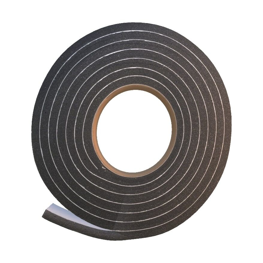 Frost King Black Rubber Foam Weatherseal, 3/8-In X 7/16-In X 10-Ft