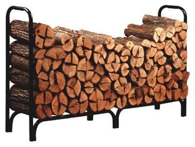 Panacea Deluxe Steel Fireplace Log Rack, 8-Ft