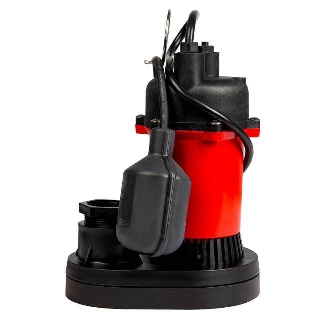 Red Lion 1/3 hp Thermoplastic Sump Pump With Tethered Switch