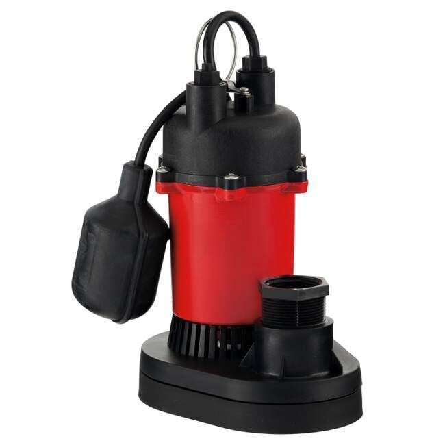 Red Lion 1/2 hp Thermoplastic Sump Pump With Tethered Switch