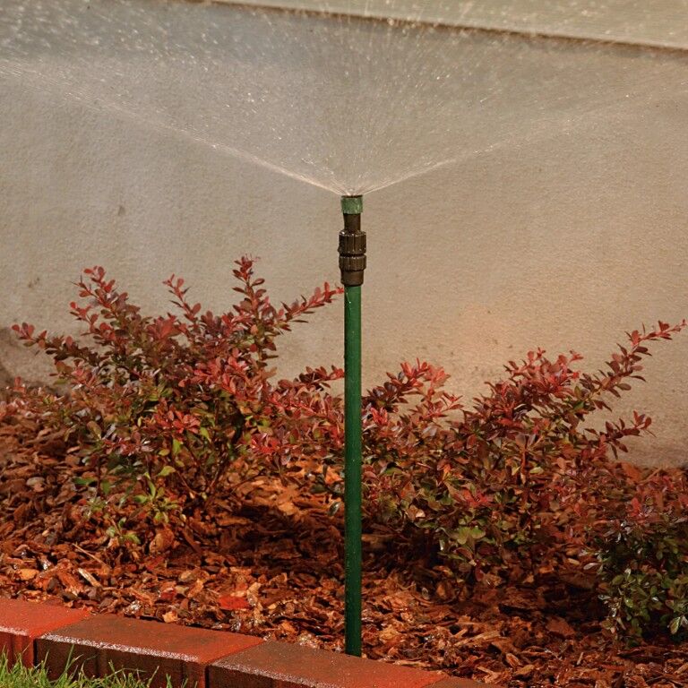 Orbit Aluminum Sprinkler Shrub Riser With 12-Ft Adjustable 0°-360° Pattern Nozzle, 16-In - 30-In
