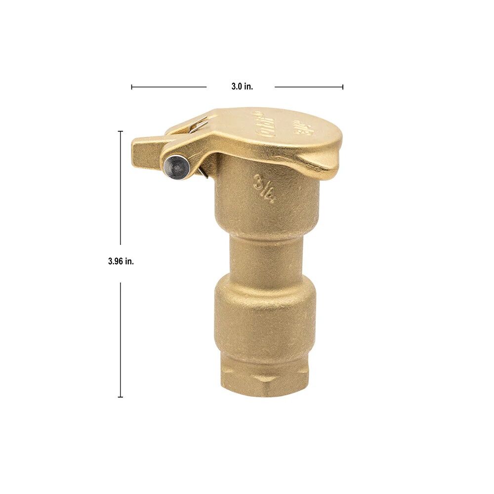 Orbit Brass Quick Coupler Sprinkler Valve, 3/4-In FPT