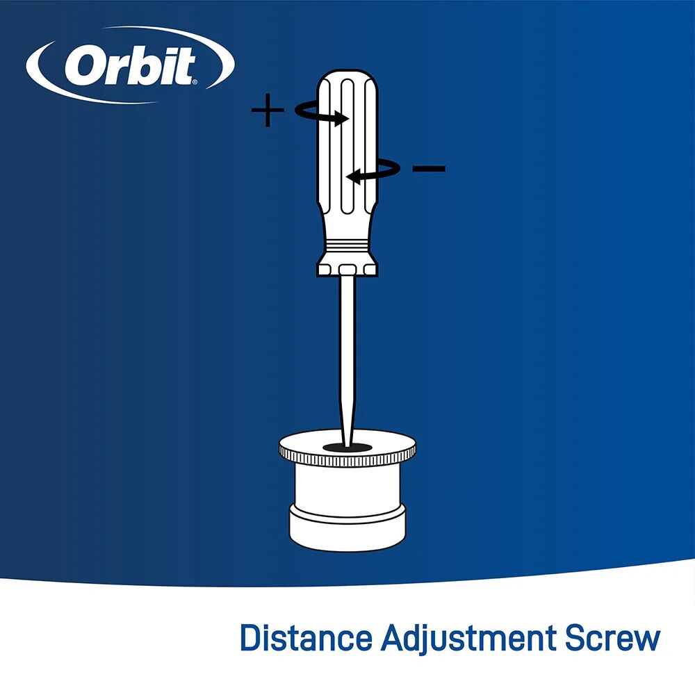 Orbit Brass 90° Pattern Sprinkler Spray Nozzle, 15-Ft