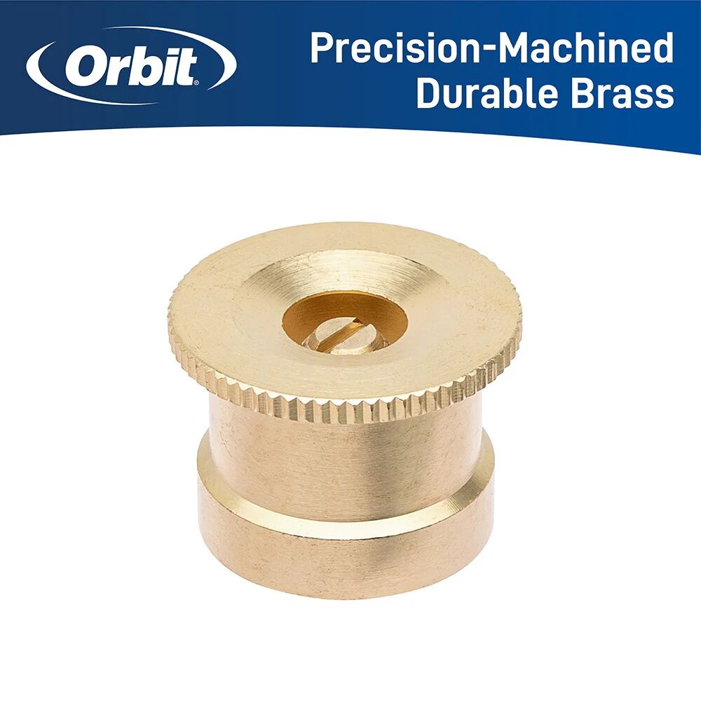 Orbit Brass 180° Pattern Sprinkler Spray Nozzle, 15-Ft