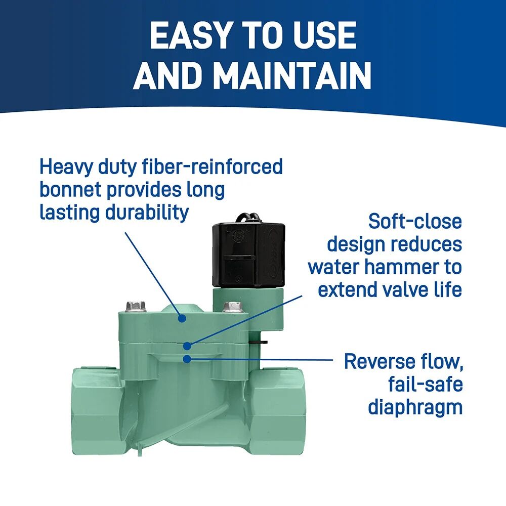Orbit L-Series Automatic Inline Sprinkler Valve, 3/4-In FPT